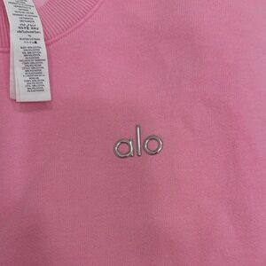 ALO Yoga Light Pink Crewneck